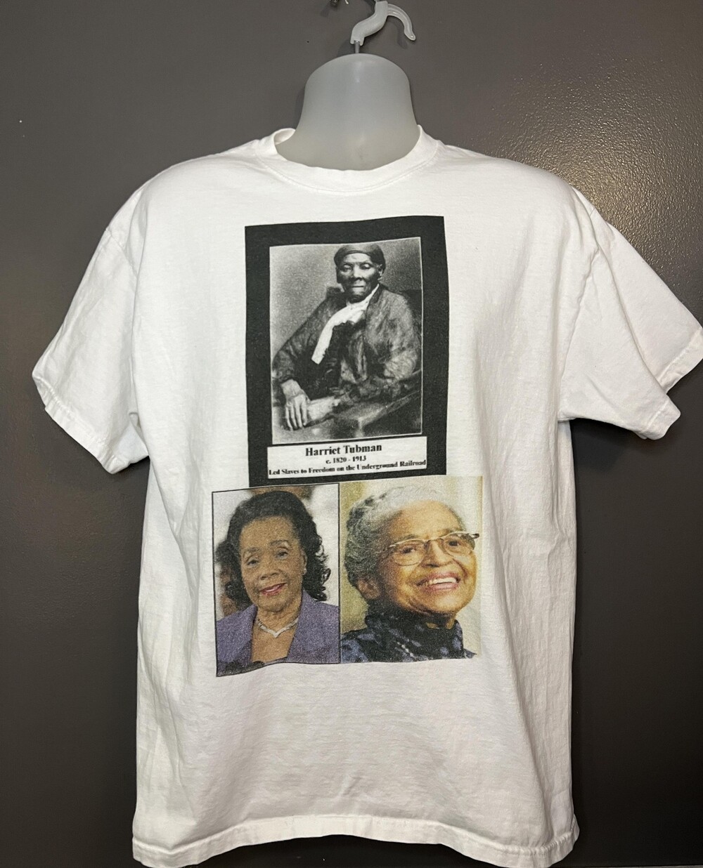 Harriet Tubman Rosa Parks Coretta Scott King Shirt Mens XL White Civil Rights